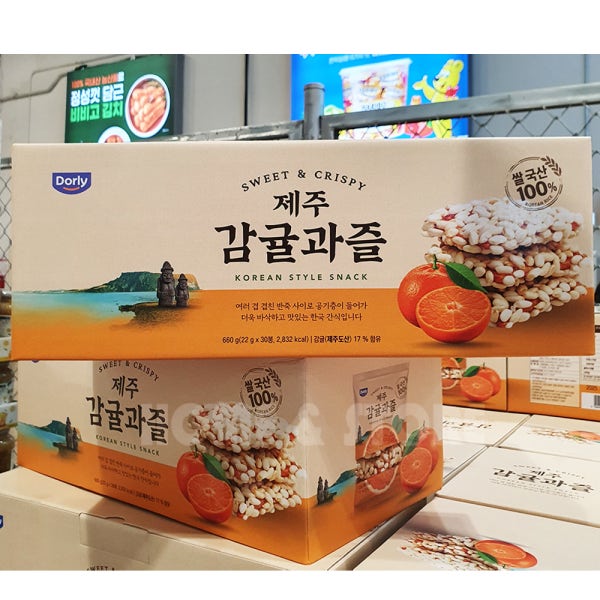 Dorly 돌리 제주 감귤과즐 22g X 30봉 전통과자 명절선물 기념품 코스트코
