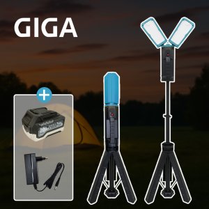기가 LED 워크라이트 마끼다 호환 스탠드 충전 작업등 캠핑 휴대용 조명 G-1562MA