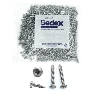 직결 둥근머리 스텐 #8(4.2)x63 200개 피스 봉지판매