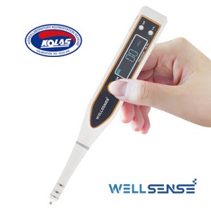 교정성적서 신청, 웰센스 디지털 염소 농도 측정기 CL-V2 유효염소 채소과일 세척액