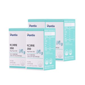 판티오 마그파워 350 고함량 약국 마그네슘 프랑스산 대용량 90정, 4개