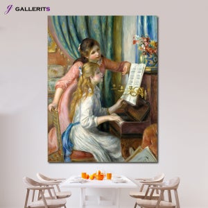 세잔 르누아르 그림 오랑주리 오르세 명화 액자 피아노치는소녀들 중형