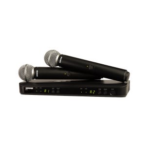 SHURE BLX288/SM58 슈어 BLX 2채널 핸드헬드 무선 마이크 세트 SM58 포함