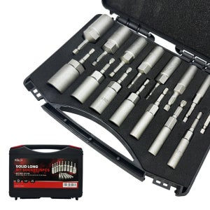 솔리드 육각 롱비트 소켓 15종 세트 임팩 공구 롱복스 복스알