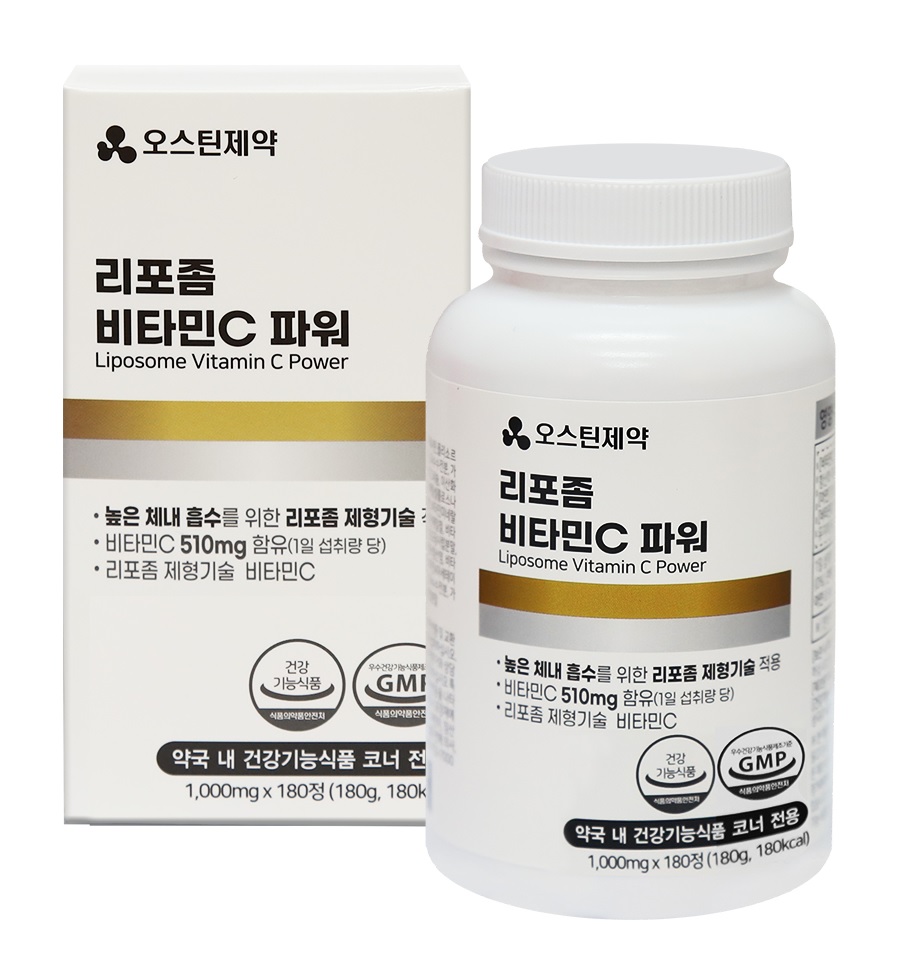 [하루1정 6개월] 리포좀 비타민C 180정 비타민 미네랄 유산균 야채혼합분말 활력 영양보충 철분흡수