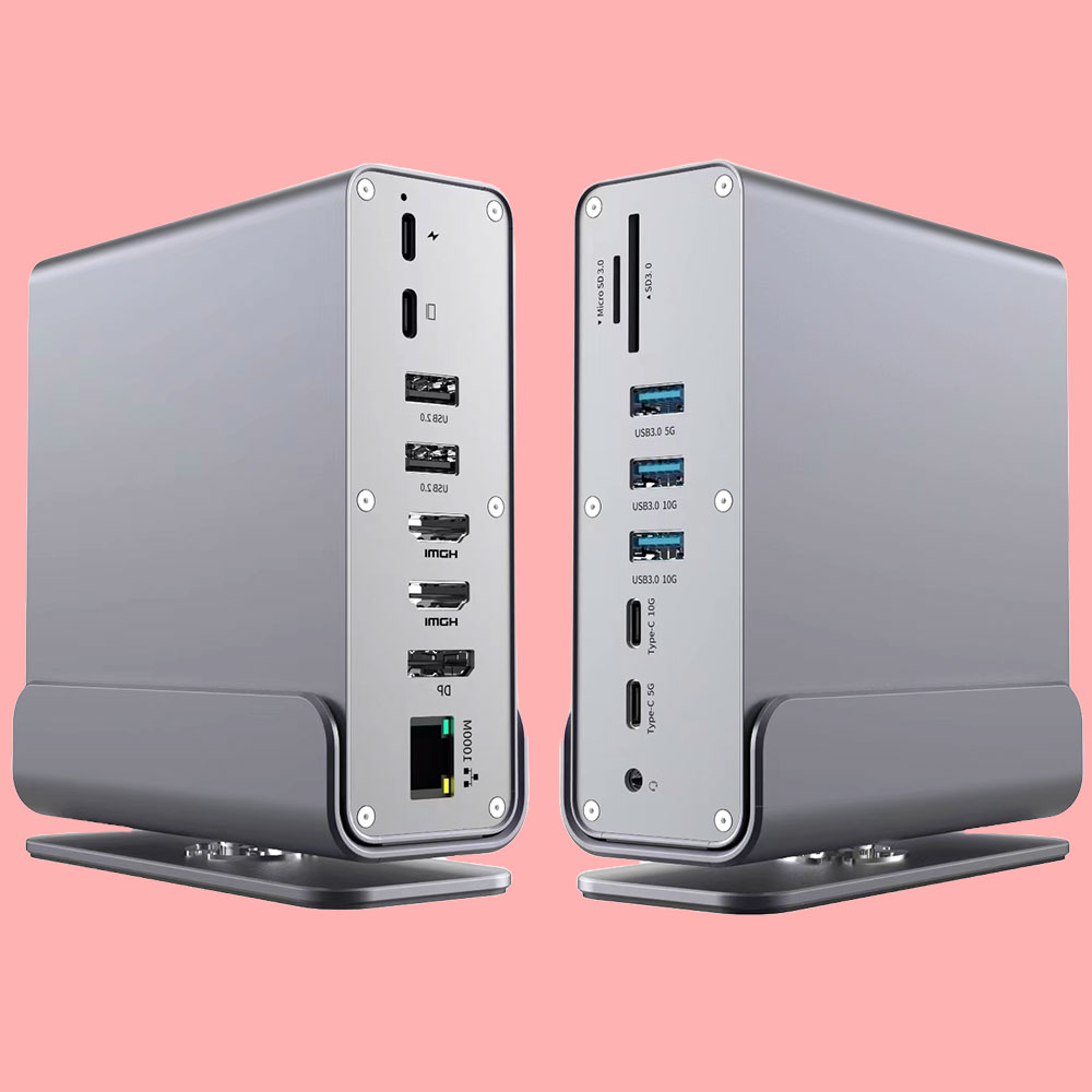 모비큐 C타입허브 15in1 USB4 독 노트북 맥북 썬더볼트 도킹스테이션 EM-150P