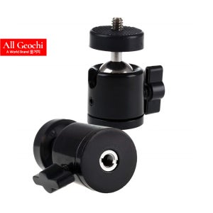 카메라 볼헤드 3/8인치 1/4인치 나사 공용 연결 볼마운트 360도 회전