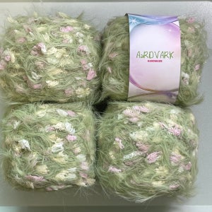 [아드바크] 청포도 딸기 에이드 50g 초록 그린 뜨개실 합사실 소품실 위빙실 포장실 팬시얀