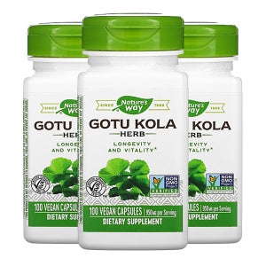 네이처스웨이 고투콜라 Gotu Kola 950mg 100 베지 캡슐 3팩