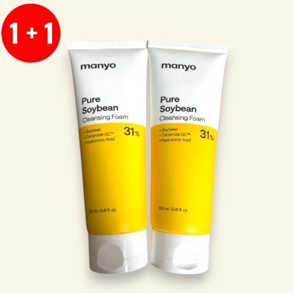 1+1마녀공장 퓨어 소이빈 클렌징폼 총용량 320ml 대용량기획