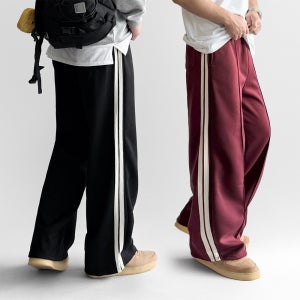 1+1 와이드트레이닝팬츠 남자 트랙 스웻 밴딩 팬츠