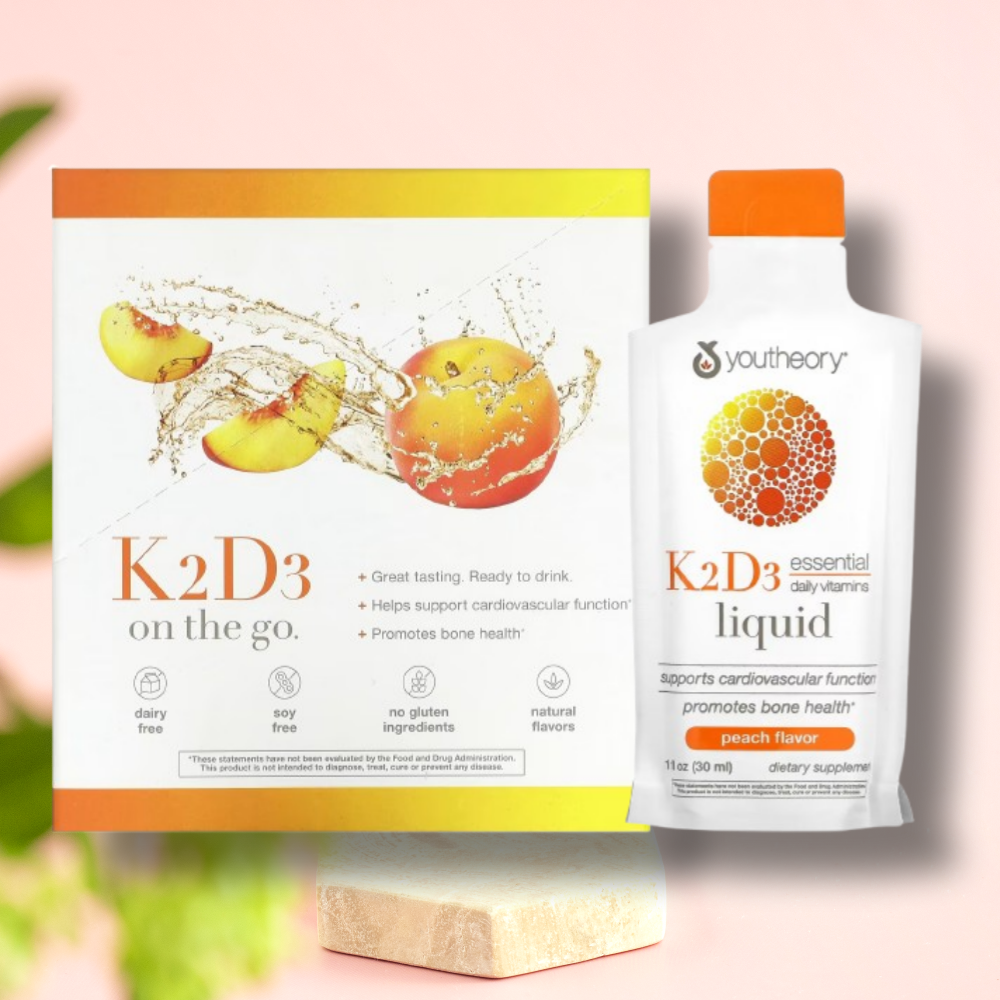 유씨어리 <b>비타민K2D3</b> 메나퀴논7 온더고 피치 12팩