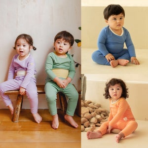 달퐁 배앓이방지 아기 겨울 내복 긴팔 아동 내의 실내복 피치기모