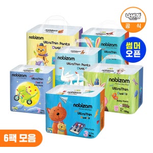 [가정의달+세일] 나비잠 기저귀 울트라씬듀얼핏 팬티 6팩 / 제품선택