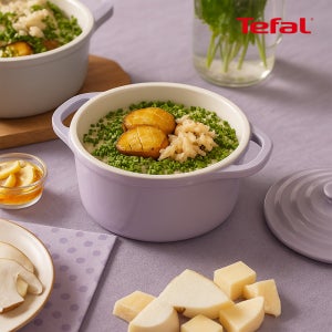 [옵션] 테팔 인덕션 세라믹 주물 에어 양수냄비 20cm, 퍼플