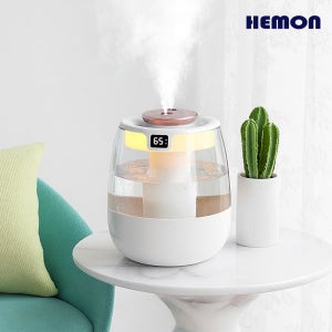 헤몬 에그포그 미니가습기 사무실 초음파 저소음 무드등 탁상용 책상용 가습기