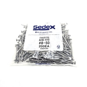 sedex 스텐직결피스 접시머리타입 8x50(200개)봉지판매 나사못
