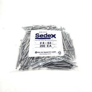 sedex 스텐직결피스 접시머리타입 8x63(200개)봉지판매 나사못