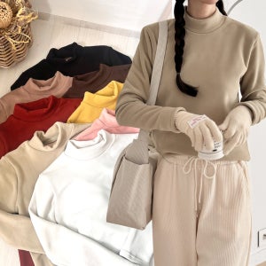 따뜻한 양기모 반폴라티 여성 목폴라 반목 터틀넥 8color