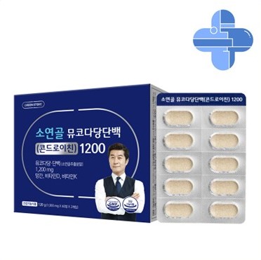 (고함량 리뉴얼) <b>그린</b>스토어 콘드로이친 뮤코다당단백 소<b>연골</b> 1200 (120정 2개월분)