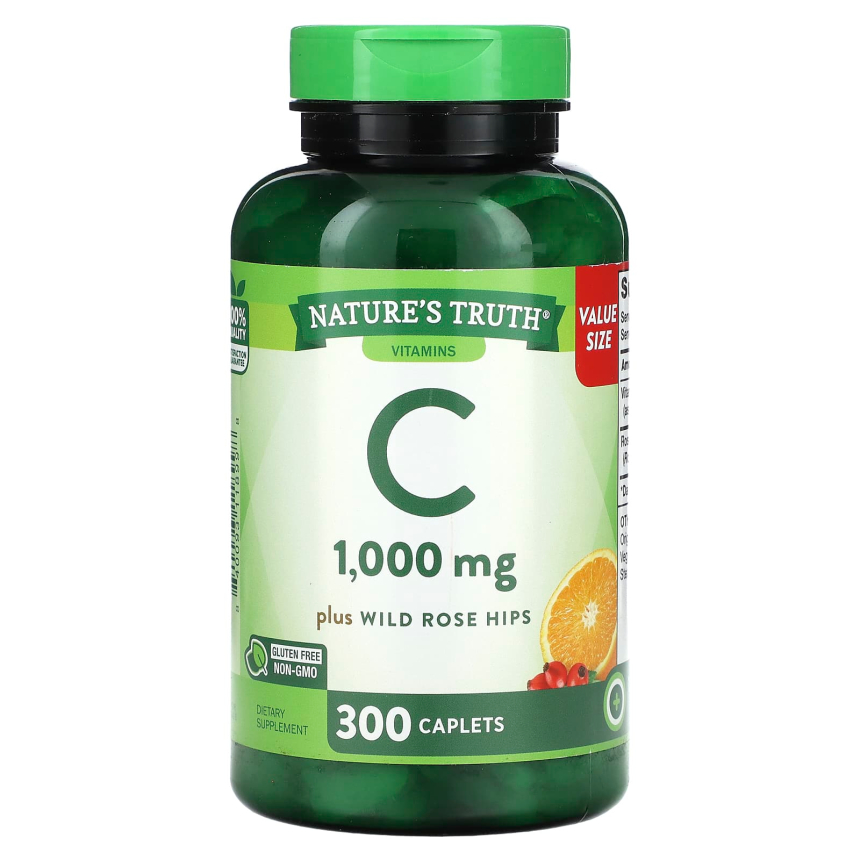 <b>네이처스트루 비타민C</b> 플러스 와일드 로즈힙 1000mg 300캡슐