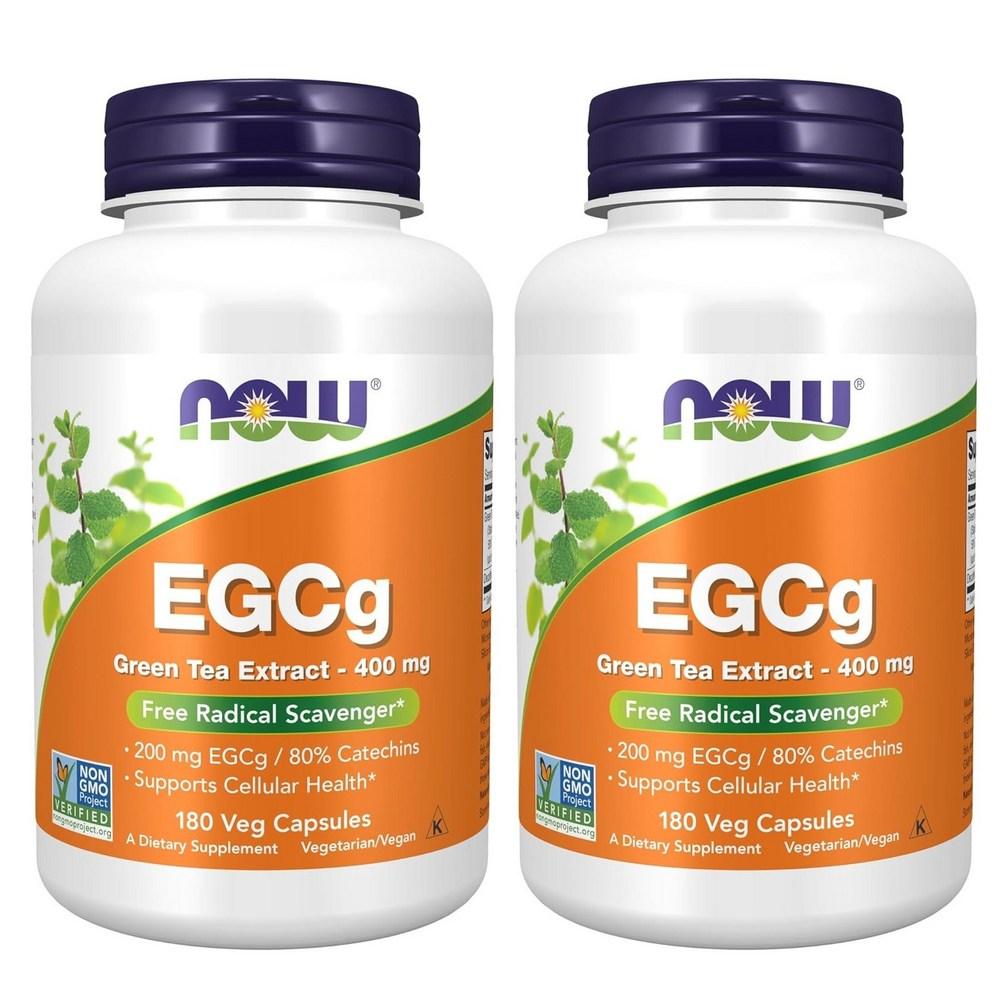 나우<b>푸드</b> EGCg <b>추출물</b> <b>녹차</b> 400mg 2개 180정