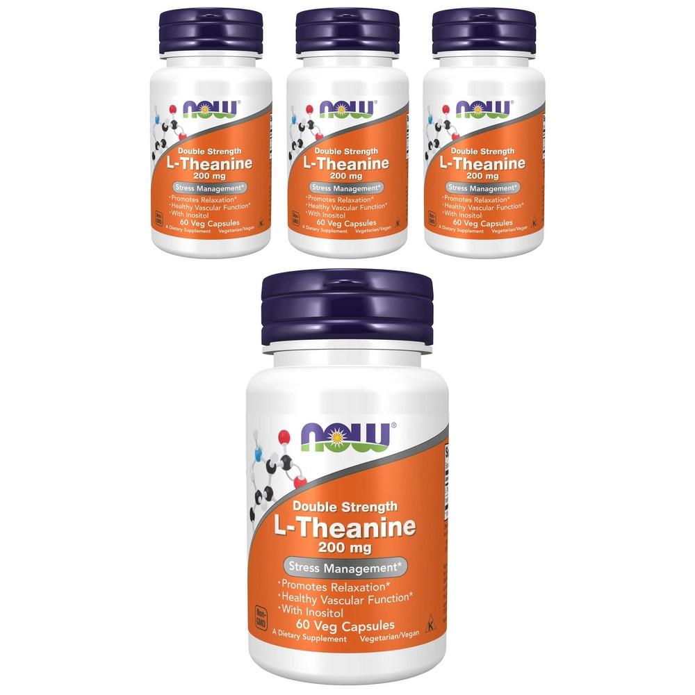 나우<b>푸드</b> L<b>테아닌</b> 엘<b>테아닌</b> 200mg 60정 4개 <b>테아닌</b>