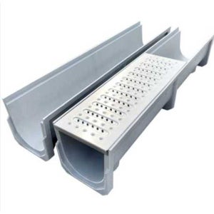 도랑 배수 배수로 스테인레스 뚜껑 U자 하수구 빗물 폭 10x높이 6x길이 60cm(단도랑)