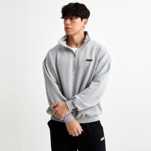 비스트모드 하프집업 맨투맨 헬스 오버핏 짐웨어 긴팔 티셔츠 BSMD