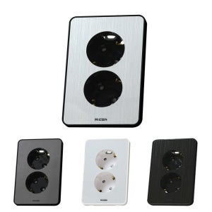 인테리어 전기 매립 콘센트 커버 2구