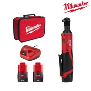 밀워키 대리점 M12 IR-202B 12V 라쳇렌치 2.0Ah 배터리 2개 세트