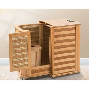 건식 반신욕기 사우나 무릎 사우나기 1인 가정용 편백 반신 사우나