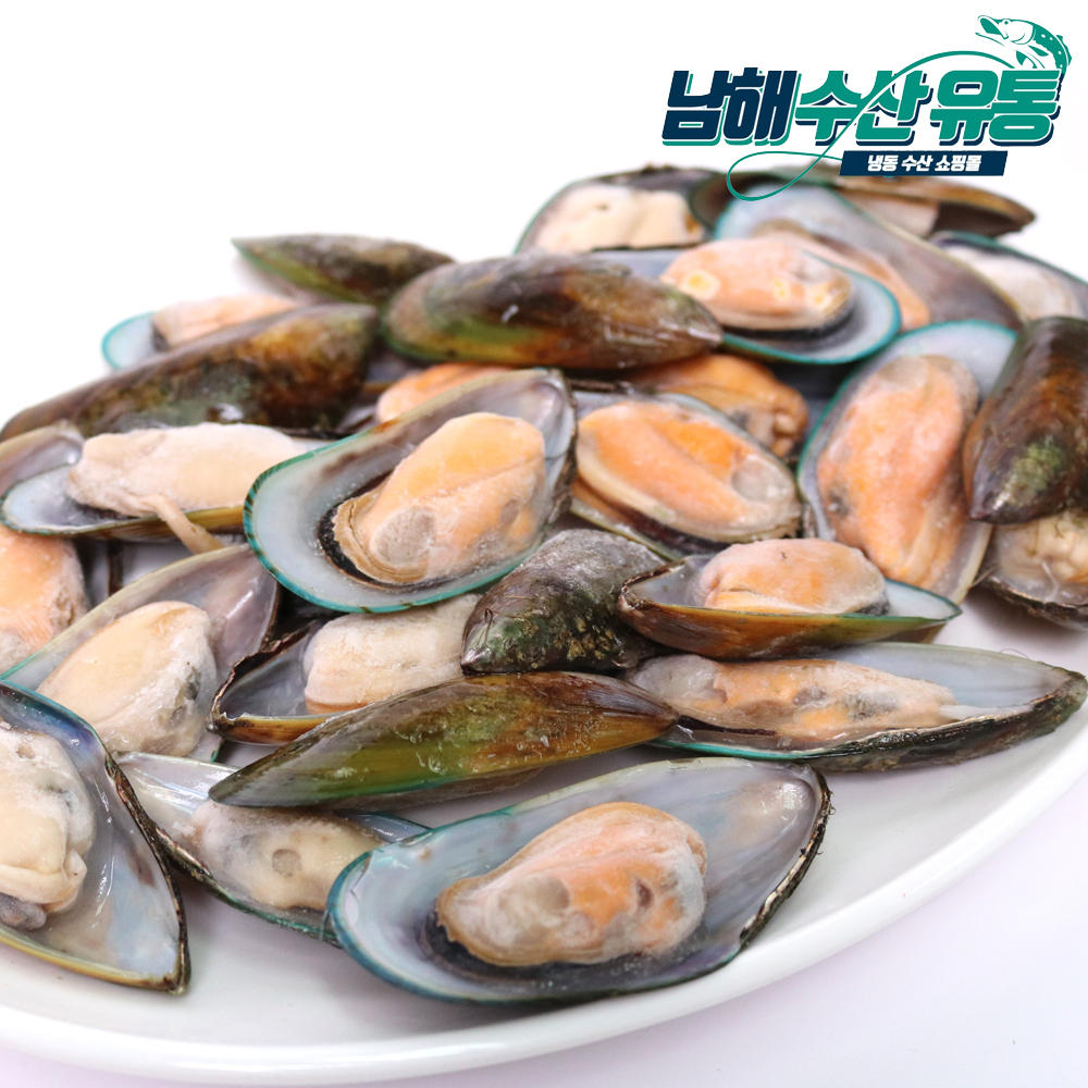 그린홍합 그린홍합살 초록홍합 800g 반탈각 하프 뉴질랜드 홍합