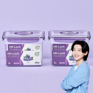 에코센스 히트락 올트라이탄 밀폐용기 대형 핸들형 직사각 5000ml x 2개