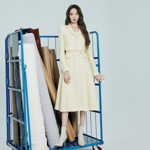 [라인어디션]트위드 자켓 레이어드 롱원피스(이성경 착용) NWOPPA0100