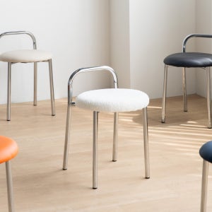 가비 화장대의자 가죽 인테리어 디자인 스툴