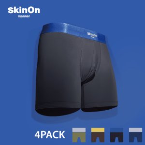 남성 통기성 드로즈 스판 속옷 팬티 4팩 세트