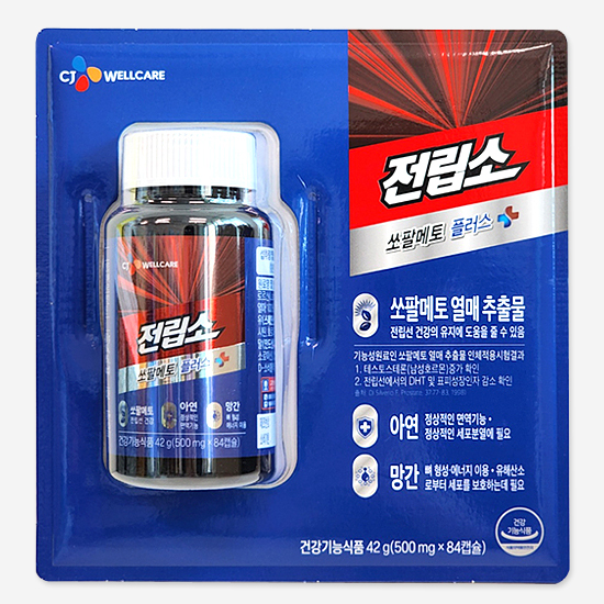 <b>CJ 웰케어</b> 전립소 쏘팔메토PLUS 500mg x 84캡슐