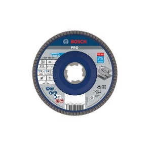 보쉬 PRO X-Lock 금속용 X571 플랩디스크 휠페이퍼 127mm 1PCS