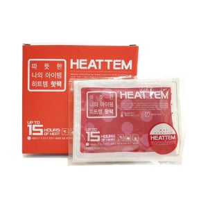 국산 핫팩 히트템 레드 90g 포켓형 휴대용 파우치 손난로 20개입