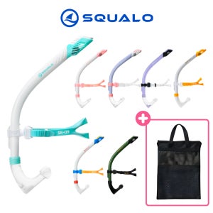 스쿠알로 SE03 센터스노클3 드라이탑 강습용 초보용 수영장 스노쿨 SE-03