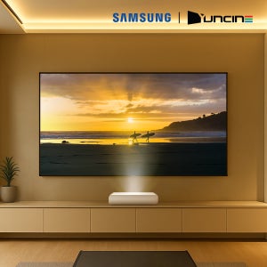 [20대 한정]삼성 더 프리미어9+윤씨네 빔스크린 홈시어터 패키지 SP-LPDU9SAXXKR 초단초점 빔프로젝터 가정용 4K 3450루멘