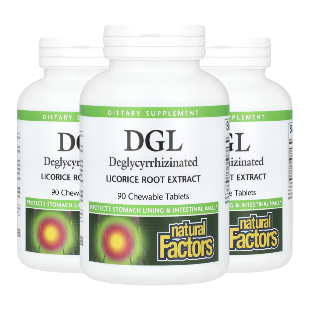 내추럴팩터스 감초추출물 <b>DGL 90정</b> 3개세트
