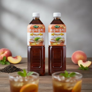 희창 자연생각 복숭아 홍차 아이스티 980ml 12개입 액상 원액 베이스
