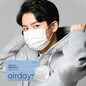에어데이즈 KFAD 비말차단 숨쉬기편한 덴탈마스크 대형 50매 화이트