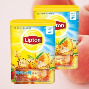 유니레버 립톤 아이스티 복숭아 907g 12개 분말 가루 에이드