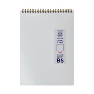 옥스포드 밀크 PP 상철스프링 B5 무지노트 DJ105B5 80매 179x252mm