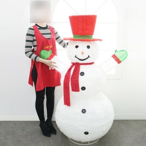 크리스마스 인형 장식 소품 LDE 조명 자이언트 스노우맨 눈사람 150cm 180cm