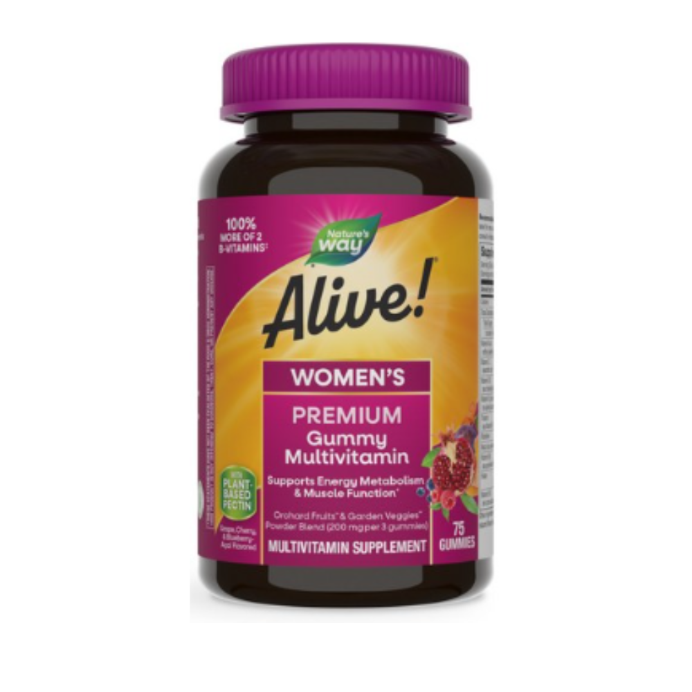 네이쳐스웨이 <b>얼라이브 우먼스 프리미엄</b> 멀티비타민 <b>구미</b> 75개입