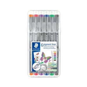 스테들러 피그먼트 라이너 308 컬러펜 6색세트 0.5mm